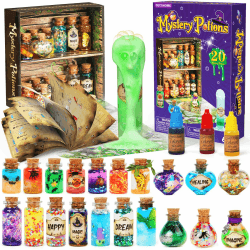 DECOHOME Kreative Geschenk für Kinder - 20 Zaubermischung Zauberer Zaubertrank Flaschen 🎁