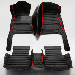 3D Luxus PU-Leder Auto Fussmatten - Personalisierung Anpassen Autofussmatten
