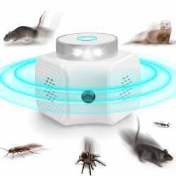 Mäuseabwehr mit Ultraschall LED Blitzlicht 🐭🚫