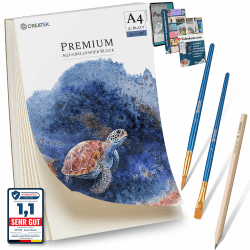 Aquarellpapier A4 300g mit 30 Blatt 🎨 Premium Qualität für brillante Aquarelle