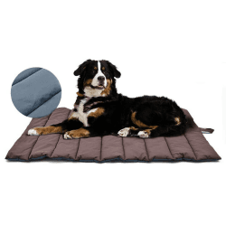 XIAPIA Wasserdichte Hundematte für Outdoor 110x68 cm (Braun/Blau) 🐶🌧️