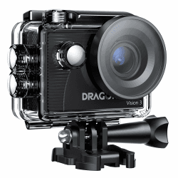 Dragon Touch Action Cam, 4K30FPS 20MP Unterwasserkamera 🐉📸