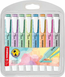 🌈 STABILO - Textmarker - swing cool Pastel - 8er Pack - 8 verschiedene Farben 🖍️