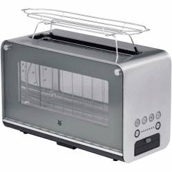 🍞🔥 WMF Lono Toaster Glas mit Brötchenaufsatz, 2 Scheiben, XXL 🍞🔥