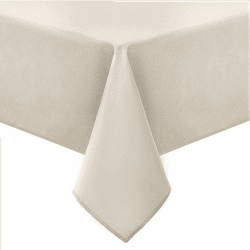 Homaxy Leinendeckeoptik Tischdecke Abwaschbar Eckig 140x180cm - Beige 🌸