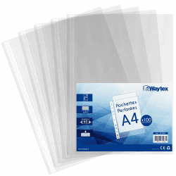 Angebot: Dokumententasche A4, transparent genarbt, 60 Mikron, 100 Stück ❤️📁