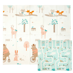 👶🌈 CCLIFE Krabbelmatte Baby Spielmatte Kinder 196x176x1cm 🧸