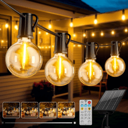 🌞🌿 Solar Lichterkette Aussen 17.1M/56.1FT LED Solarlichterkette Außen 🌟🎉