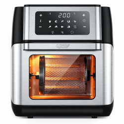 Heißluftfritteuse 10L, 1500W Airfryer mit 10 Programmen