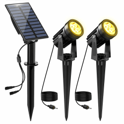 🌞🌳 NATPOW Gartenstrahler Solar - LED Solarlampen für Garten Außen 🌿🌼