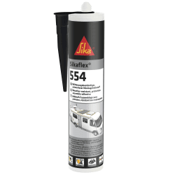 🔧🏗️ Sika Montageklebstoff Sikaflex-554 Schwarz - 300 ml - Ideal für große Bauteile und hohe dynamische Belastung
