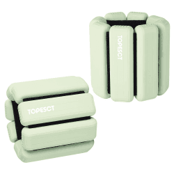TopEsct Verstellbare Handgelenkgewichte – Set mit 2 Stück (je 0,9 kg) ⭐️ Langlebiges tragbares Handgelenk- und Knöchelgewichte für Yoga, Tanz, Barre, Pilates, Cardio, Aerobic, Walking