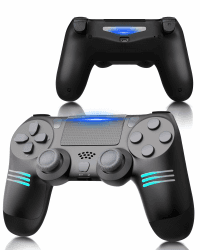 🎮🌈 RUIZHI PS4 Controller RGB - Drei-Streifen-Design, Wireless Playstation 4 Controller 🕹️