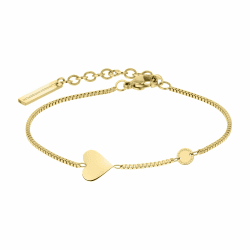 Angebot: Liebeskind Berlin Herzarmband aus goldfarbenem Edelstahl ❤️🎁