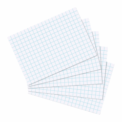 🌟 Herlitz 10621290 Karteikarten DIN A5 kariert weiß - Set mit 100 Stück 🌟