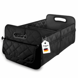 🚗 Kofferraum Organizer mit Antirutsch Klett Streifen | Faltbar u. Wasserabweisend | 52 L | Kofferraumtasche, Autobox Kofferraum, Aufbewahrungsbox Auto