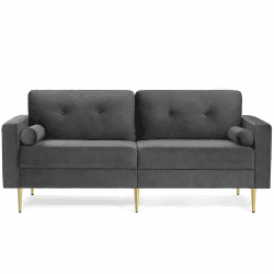 VASAGLE 3-Sitzer Sofa aus Samt mit Metallbeinen 😍🛋️