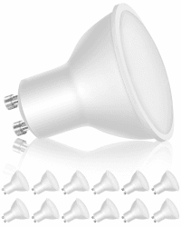 LEDYA GU10 LED Warmweiss, 3.5W/3000K/420lm 12er-Pack 🌟