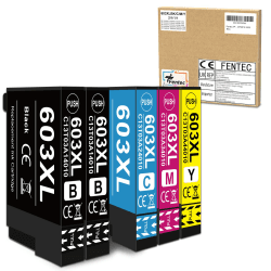 🌈 FENTEC XP2150 XP4155 XP-3150 WF-2840 603XL Patronen für Epson 603 XL 🖨️