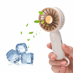 🌬️🔋 Handventilator Klein, Mini Ventilator mit 500mAH Wiederaufladbarer Akku