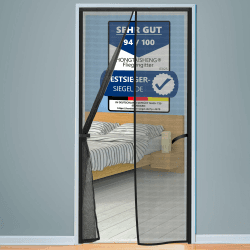 🚪🪲 HONGTAISHENG Fliegengitter Tür Magnet, 90x210cm Insektenschutz Balkontür