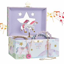 Jewelkeeper Musikalisches Schmuckkästchen Mädchen - Einhorn Design 🦄