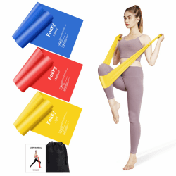 Fitnessband 3er-Set Theraband Lang Fitnessbänder 💪👍 Widerstandsbänder für Crossfit, Yoga, Pilates