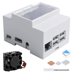 🌟 Gehäuse für Raspberry Pi 3B + / 3B auf DIN-Schiene 🌟