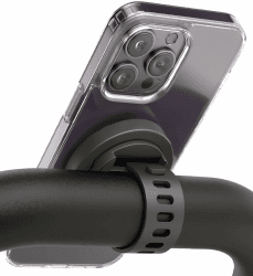 ENCASED Grip-X Magnetische Stangenhalterung, kompatibel mit MagSafe – Handyhalterung für Fitnessstudio, Heim-Fitness-Bikes, Workout-Ausrüstung, Kinderwagen und Wagenlenker (iPhone 16, 15, 14, Serie)