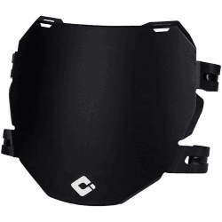 ODI D70DP-B Unisex – Erwachsene Nummernschild, schwarz, 160mm ,