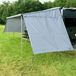 Sun & Rain Blocker - Markisenvorderwand & Seitenwände für Markise - div. Größen - UPF 50+ Schutz, 5000 mm Wassersäule, 3 Keder mit Ø 4,3 6,2 und 7 mm, Vorderwand Breiten von 240 bis 480 cm