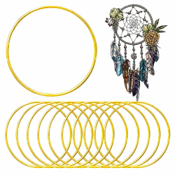 10 Stück Metallringe,10cm Handwerkliche Metallring,Deko Ringe zum Aufhängen,für Rund Metallringe zum Basteln,TraumfängerRinge,Blumen Reifen für DIY Floral Hoop,Hochzeitskranz, Floristik, Wandbehang