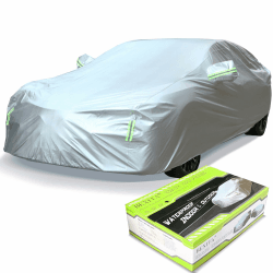 Vollgarage Autoabdeckung wasserdichte Limousinen All Weather Full Car Cover Outdoor & Indoor - Regen Schnee Hagel Sonne UV-Schutz Universell passend für Limousinenlänge(bis zu 510cm)
