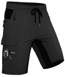 Wespornow Kurze Hose Herren Shorts Sommer mit 5 Taschen Stretch Leichte Cargo Sporthose Arbeitshosen Männer Kurz Wanderhose Bermuda Jogginghose Chino MTB Cargohose Gym Leinen