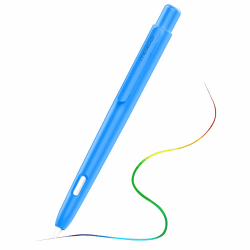 MoKo Hülle Kompatibel mit Apple Pencil 2. Generation, Ausziehbare Schutzhülle für Apple Pencil mit Stabilem Clip, Hart PC Apple Stifthülle, Unterstützt Doppeltippen, Blaue Welle
