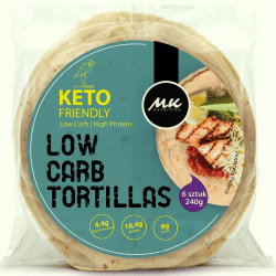 KETO Wrap LOW CARB Tortilla 4,4g carbs & 9g protein | 6 Stück (240g) | für Low Carb, Keto & Diabetiker | kebab, quesadilla, pizza