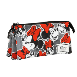 Minnie Maus Lashes-FAN Dreifach Federmäppchen, Rot
