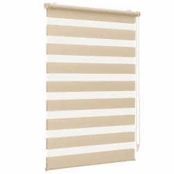 Sekey Doppelrollo Klemmfix ohne Bohren für Fenster, Doppelrollo 60 cm breit, Duo Rollo Jalousie Sonnenschutz, 60x130cm, Gelbleinen Gelbleinen B60 x H130 cm