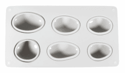 Rayher 36102000 Silikon-Gießform Steine, 14,5x26 cm, Tiefe 3,5 cm, 6 verschiedene Steinformen, Form befüllbar mit Kreativ-Beton, Schmuck-Beton, Raysin-Gießpulver, Seife, Wachs, klein