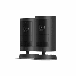 Neu: Ring Außenkamera Plus Akku (Outdoor Camera Plus) | 2K mit Ring Vision I Kabellose Überwachungskamera für aussen I 30 Tage Gratiszeitraum für Ring Home I 2 Kameras