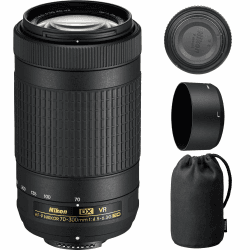 Nikon AF-P DX NIKKOR 70-300mm f/4.5-6.3G ED VR Lens 20062B - (Generalüberholt)