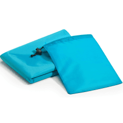CelinaSun Outdoordecke 140x170 cm blau PES Taschen Stranddecke Picknick Decke Ultraleicht schnelltrocknend Unterlage