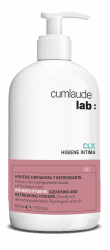 Cumlaude Lab - Intimhygiene CLX, Reinigungslösung für Intimhygiene, Während Menstruation, Schwangerschaft, Nach Geburt, Hypoallergen, Seifen- und Farbstofffrei, Gynäkologisch getestet - 500 ml