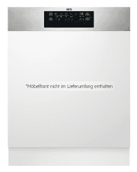 AEG Teilintegrierter Geschirrspüler 60cm, Spülmaschine Serie 7000: mit Glasschutz, Energieklasse C, Besteckschublade, personalisierte Zeit-Steuerung, leise 42dB, Wasserstopp, 15 MG, FEE7471AP