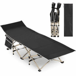 Yaheetech Feldbett Gästebett Campingbett Camping Reisen Bett klappbar bis 150kg belastbar mit Transporttasche 186 x 66 x 52 cm