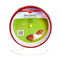 Kaytee Leises Spinnrad für syrische oder große Hamster, Zuckergleiter und Rennmäuse, groß, 25,4 cm (Farben können variieren)