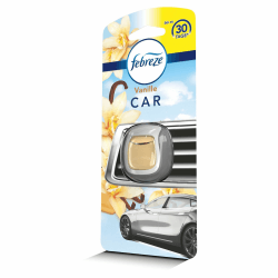 Febreze Auto Lufterfrischer (2 ml) Vanille, Starterset, Auto Duft gegen Gerüche (Verpackung kann variieren)