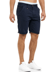 Indicode Herren Cuba Chino Shorts mit 5 Taschen aus 100% Baumwolle | Bermuda Sommershorts für Männer
