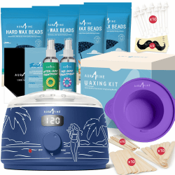 Digital Waxing Set, Wachswärmer zu Hause mit Wachsperlen & Silikontopf, Wachsenthaarung mit Wachsmaschine für brasilianischen Bikini, Augenbrauen, Gesicht, Beine und den ganzen Körper.