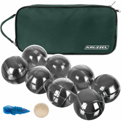 Boule 8 Kugel Set mit Zubehör für Outdoor-Aktivitäten Gravierte Motiven Hülle 22915